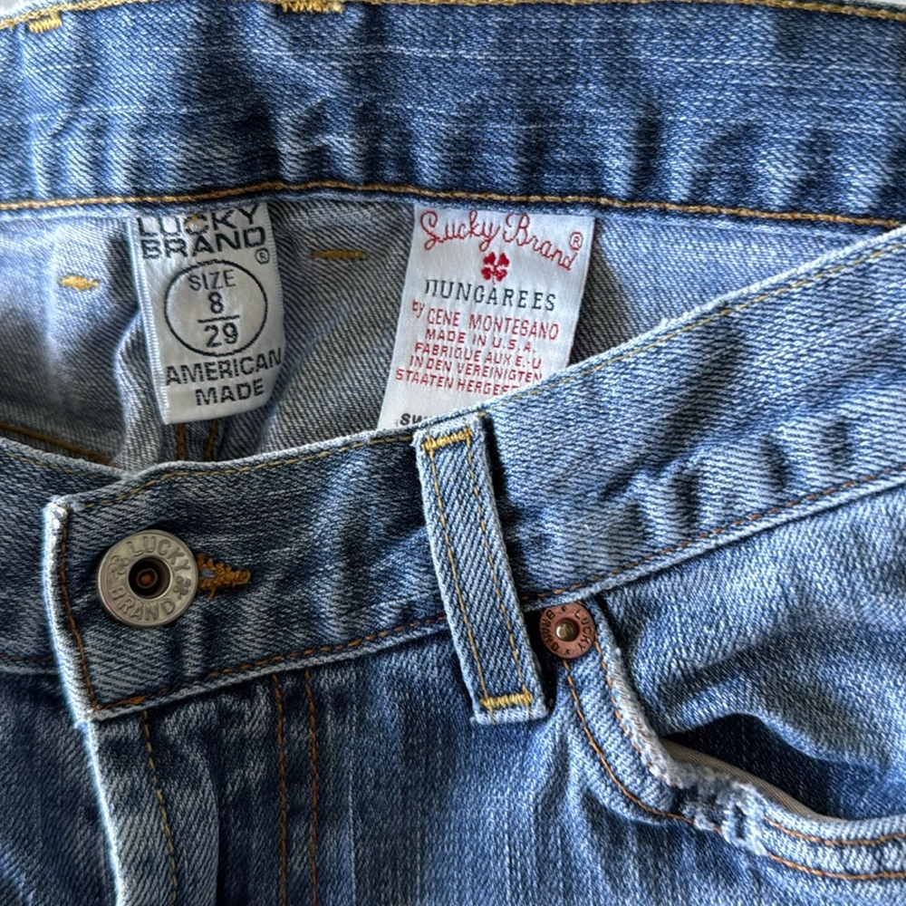 Lucky Brand Dungarees Sweet N’ Low Flare Boot Cut Jeans Vintage Y2K Sz 8/29 USA - Picture 14 of 16